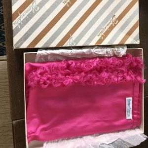 Vintage BONWIT TELLER Solid Bubblegum PINK Muff